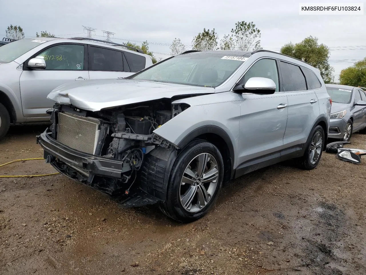 KM8SRDHF6FU103824 2015 Hyundai Santa Fe Gls