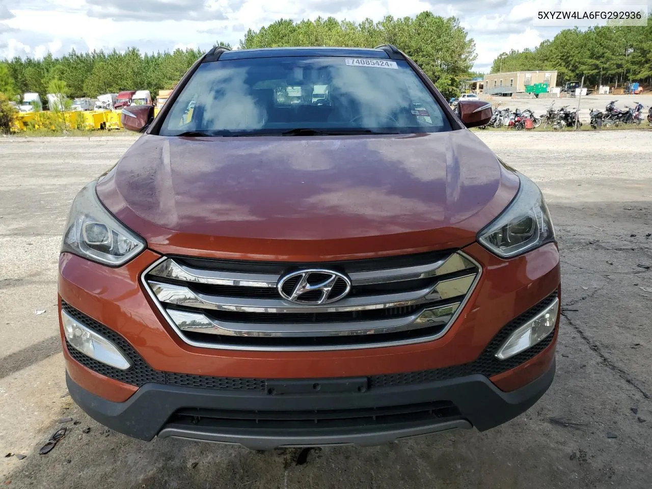 2015 Hyundai Santa Fe Sport VIN: 5XYZW4LA6FG292936 Lot: 74085424