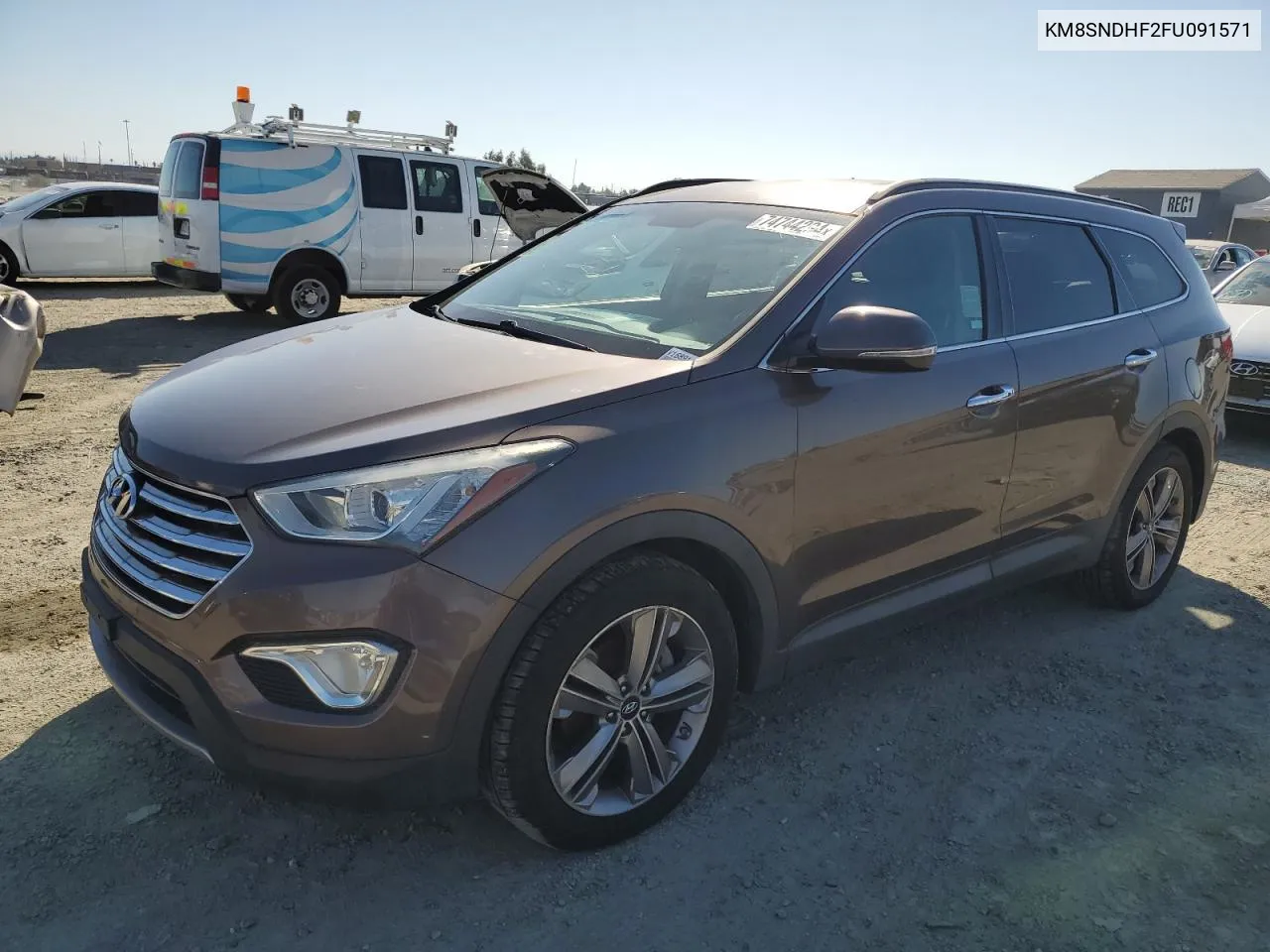 2015 Hyundai Santa Fe Gls VIN: KM8SNDHF2FU091571 Lot: 74744294