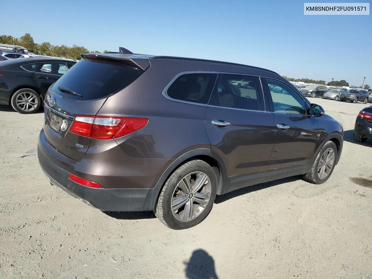 2015 Hyundai Santa Fe Gls VIN: KM8SNDHF2FU091571 Lot: 74744294