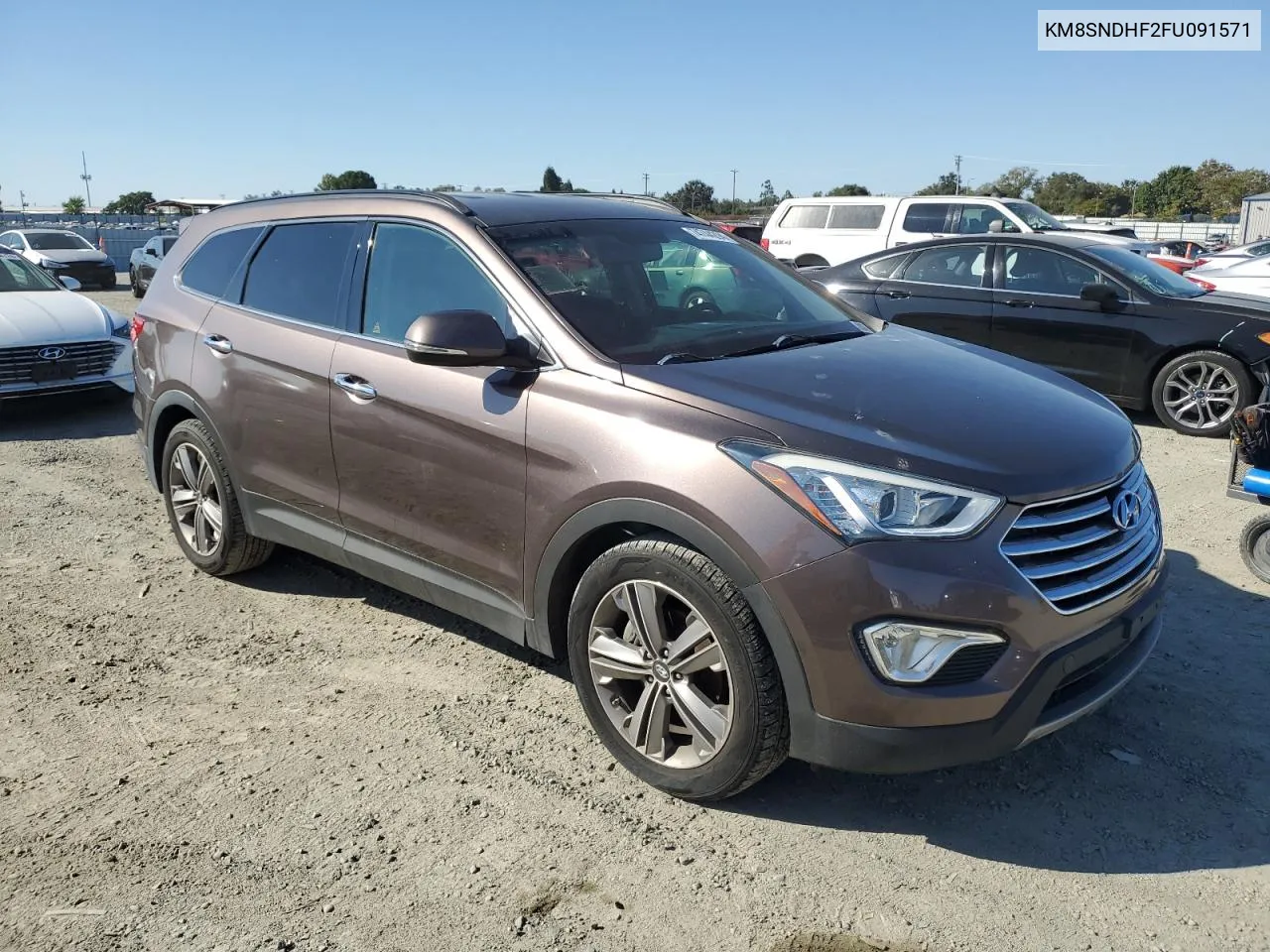 KM8SNDHF2FU091571 2015 Hyundai Santa Fe Gls