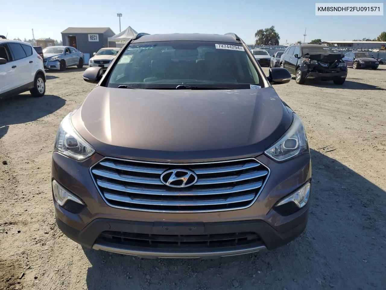 2015 Hyundai Santa Fe Gls VIN: KM8SNDHF2FU091571 Lot: 74744294