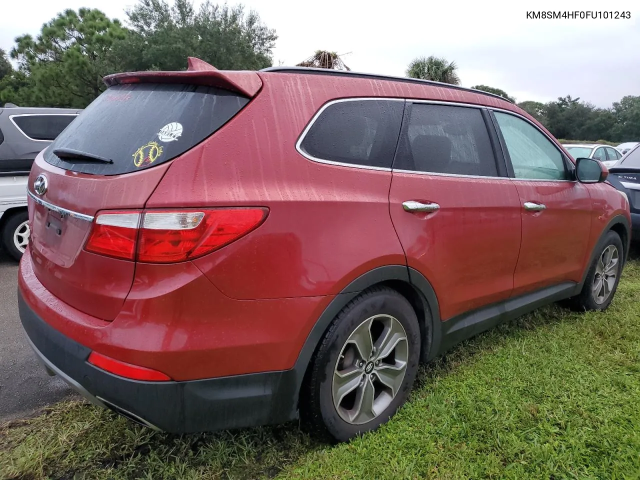 2015 Hyundai Santa Fe Gls VIN: KM8SM4HF0FU101243 Lot: 74758104