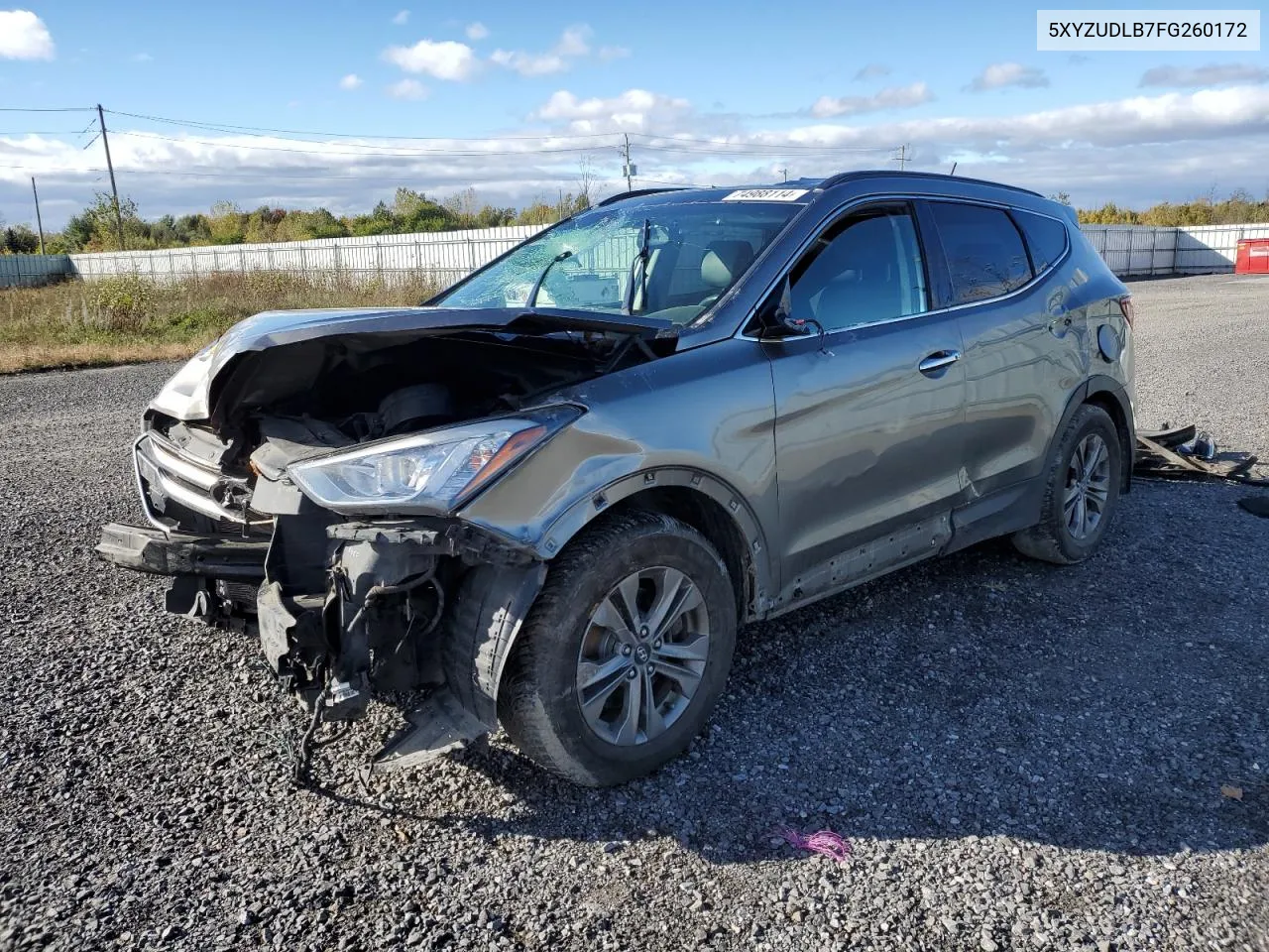 2015 Hyundai Santa Fe Sport VIN: 5XYZUDLB7FG260172 Lot: 74988114