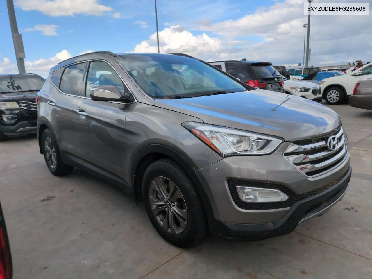 2015 Hyundai Santa Fe Sport VIN: 5XYZUDLB8FG236608 Lot: 75127074