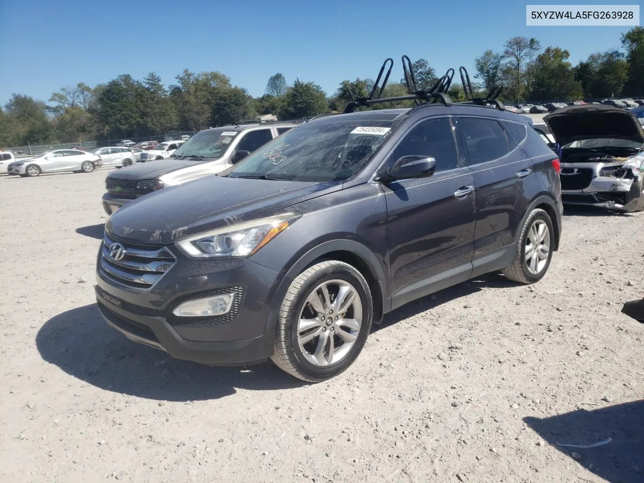 2015 Hyundai Santa Fe Sport VIN: 5XYZW4LA5FG263928 Lot: 75433494