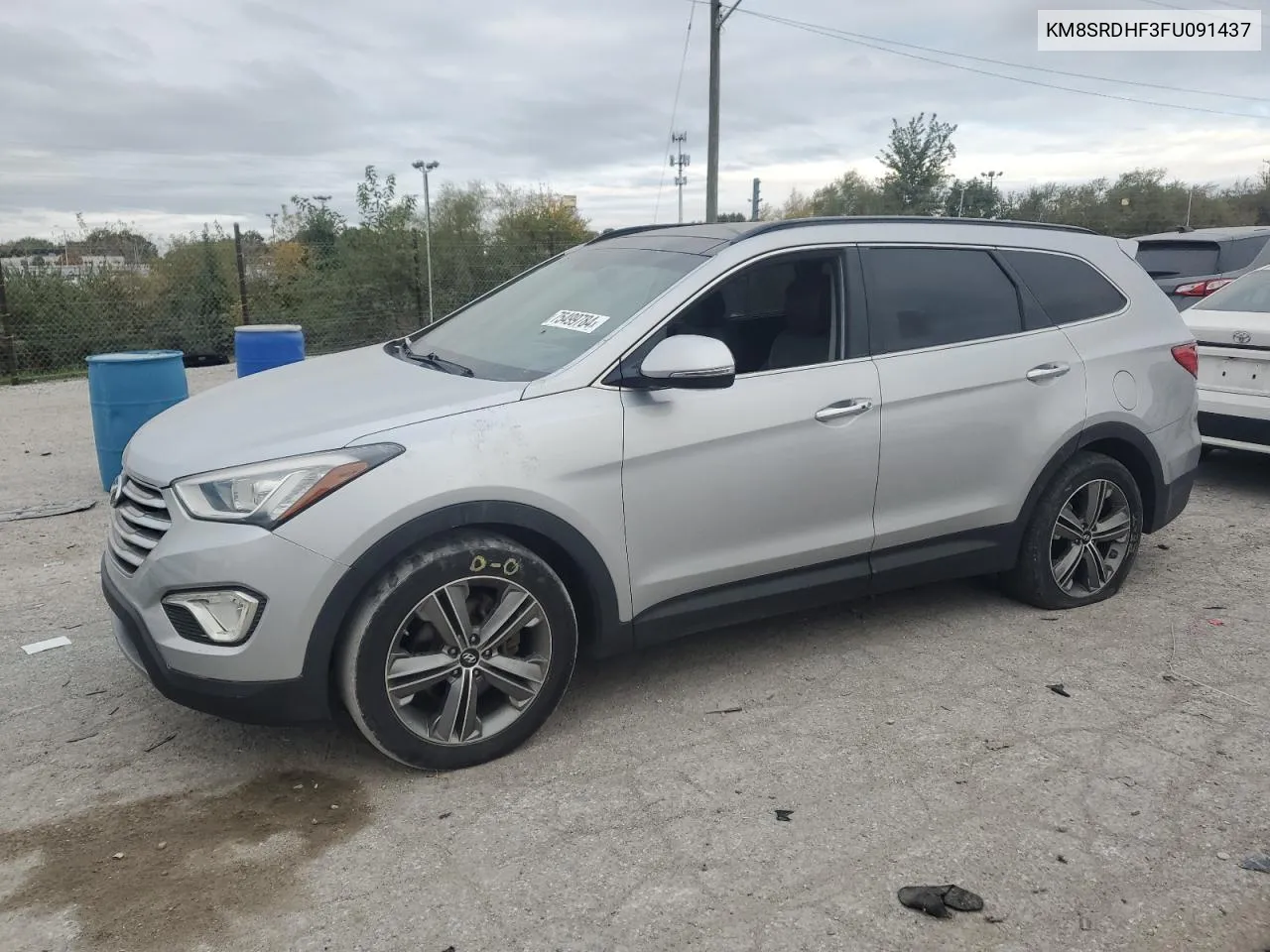 2015 Hyundai Santa Fe Gls VIN: KM8SRDHF3FU091437 Lot: 75499784