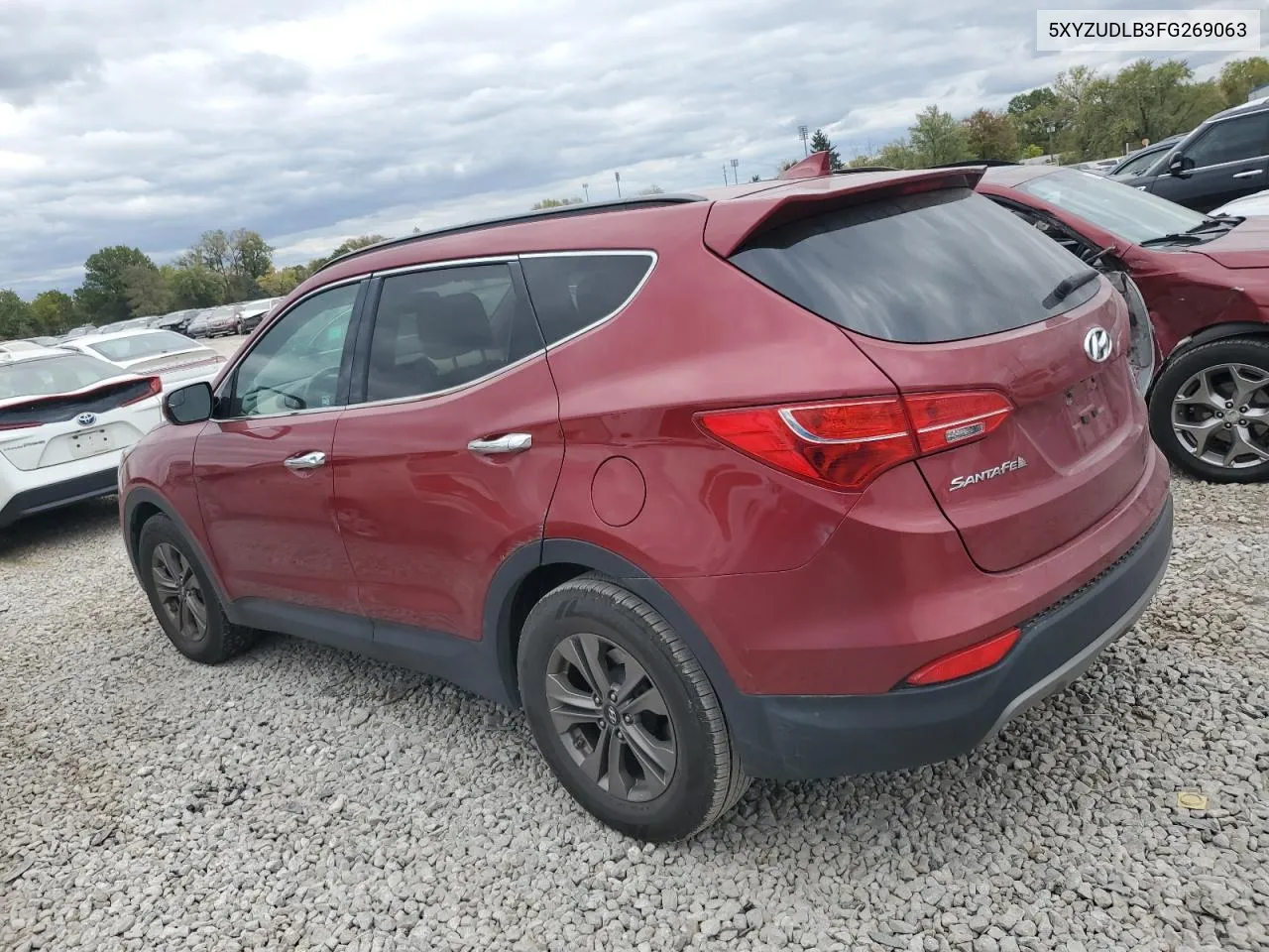 2015 Hyundai Santa Fe Sport VIN: 5XYZUDLB3FG269063 Lot: 75598724