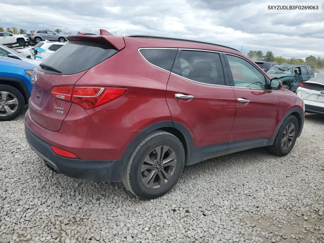 2015 Hyundai Santa Fe Sport VIN: 5XYZUDLB3FG269063 Lot: 75598724