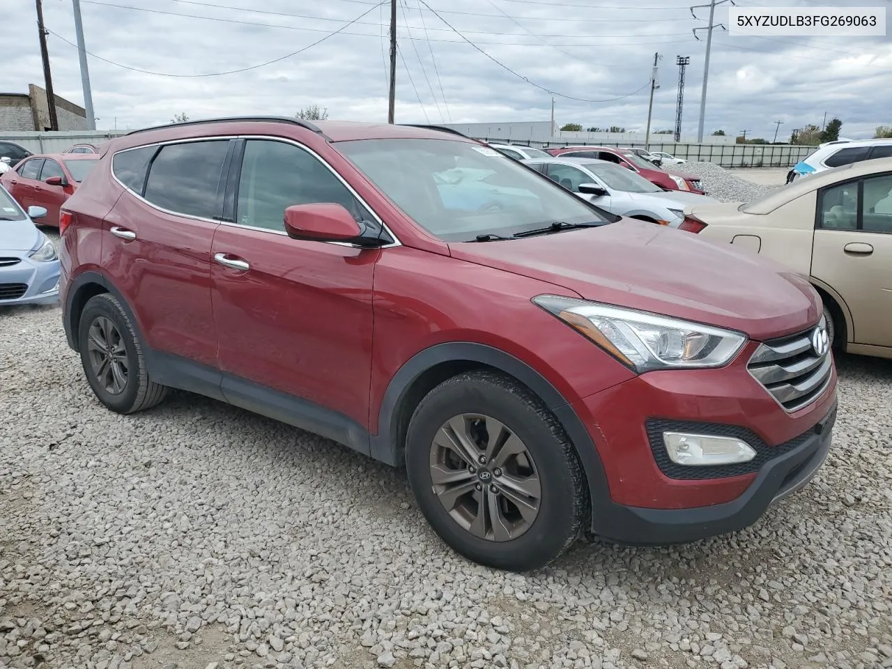 2015 Hyundai Santa Fe Sport VIN: 5XYZUDLB3FG269063 Lot: 75598724