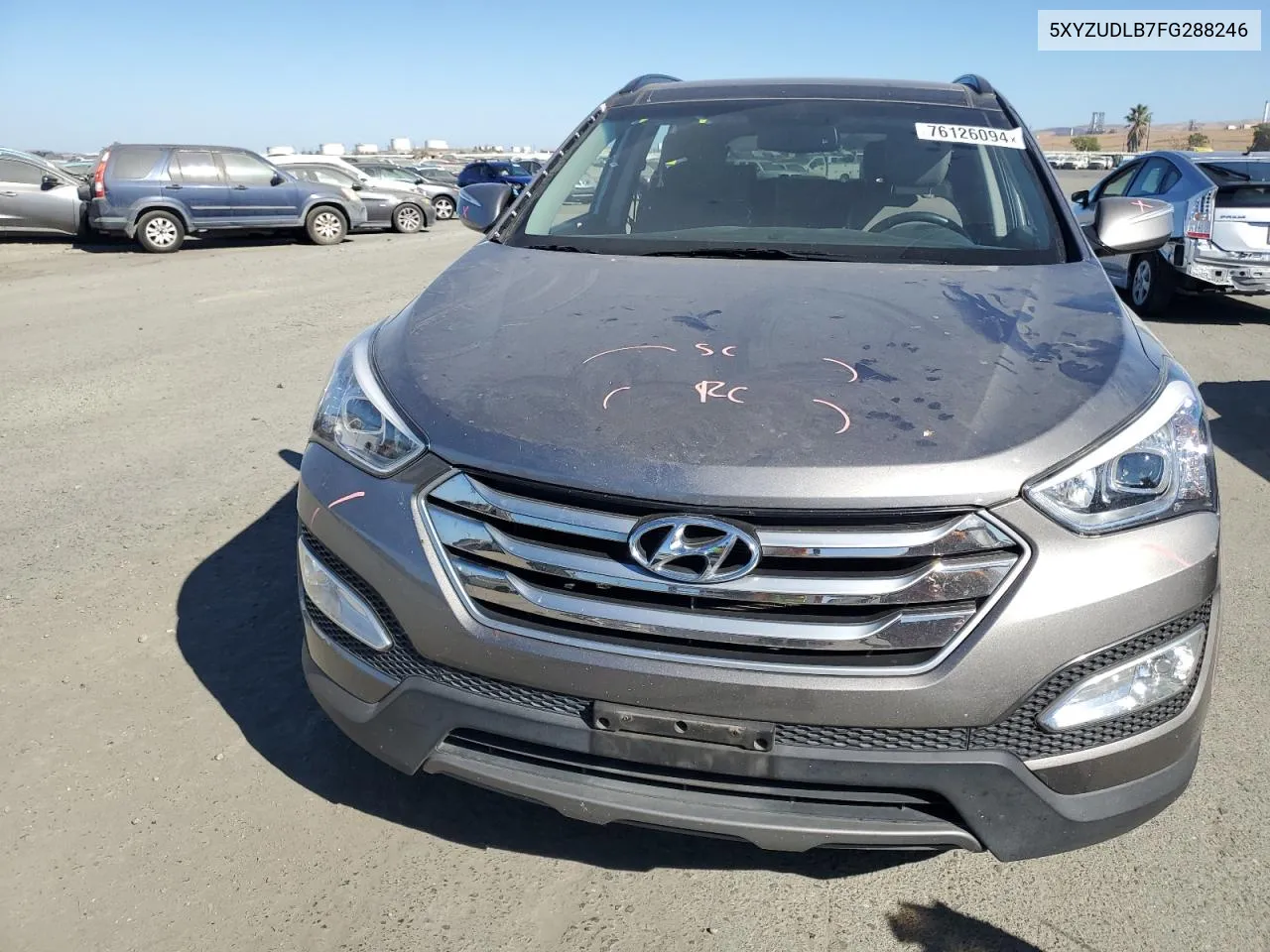 2015 Hyundai Santa Fe Sport VIN: 5XYZUDLB7FG288246 Lot: 76126094