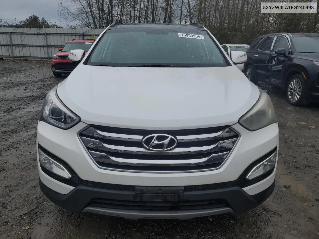 2015 Hyundai Santa Fe Sport VIN: 5XYZW4LA1FG240498 Lot: 76999954