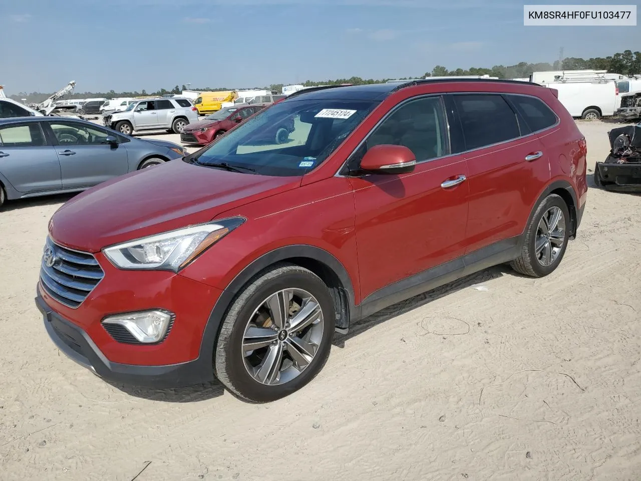 2015 Hyundai Santa Fe Gls VIN: KM8SR4HF0FU103477 Lot: 77245124