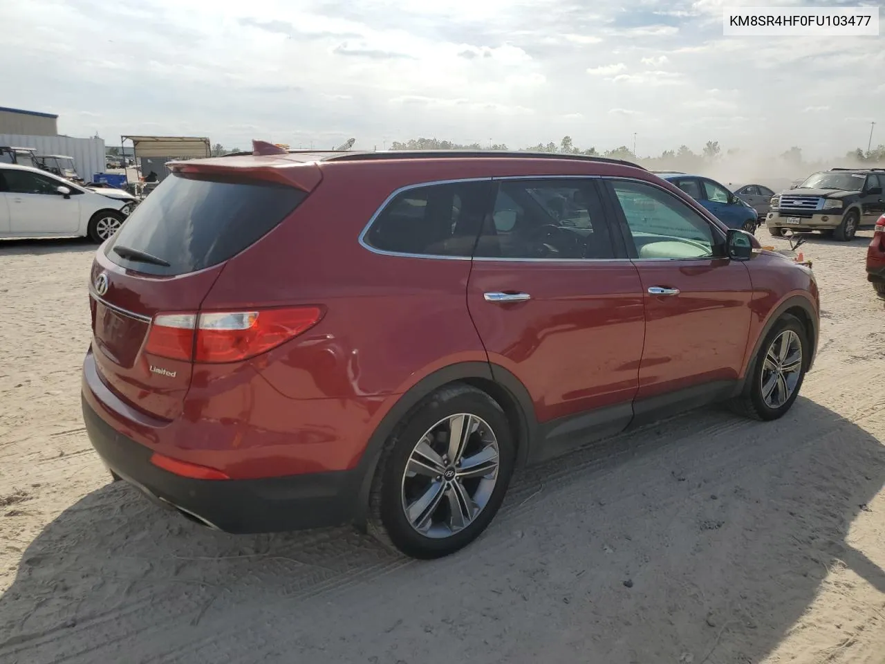 KM8SR4HF0FU103477 2015 Hyundai Santa Fe Gls