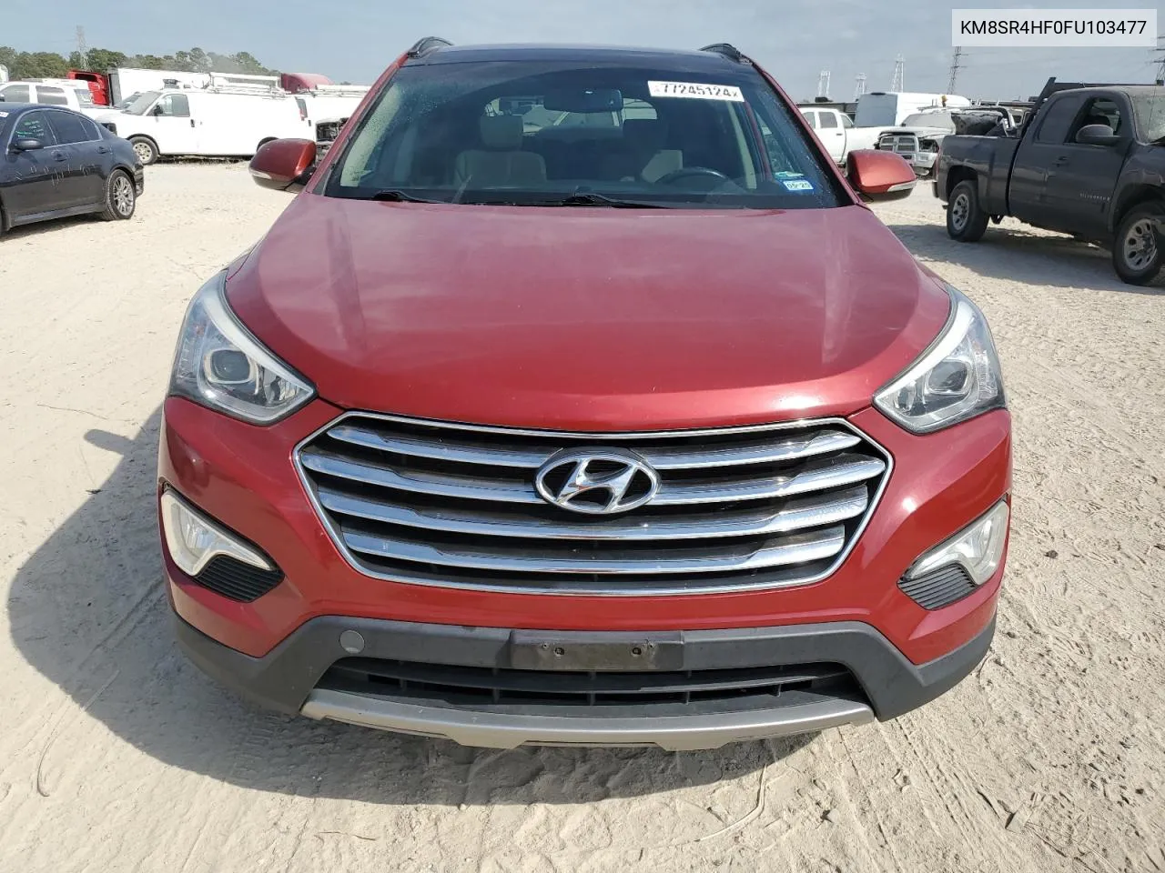 KM8SR4HF0FU103477 2015 Hyundai Santa Fe Gls