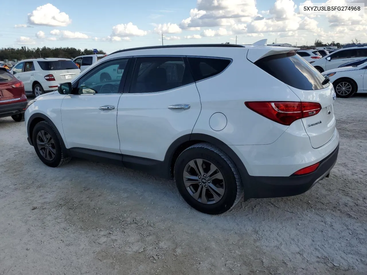 2015 Hyundai Santa Fe Sport VIN: 5XYZU3LB5FG274968 Lot: 77742654