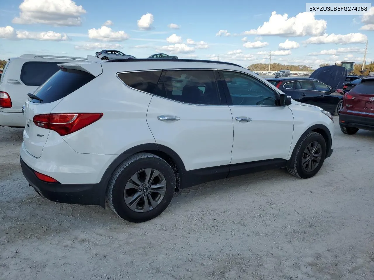 2015 Hyundai Santa Fe Sport VIN: 5XYZU3LB5FG274968 Lot: 77742654