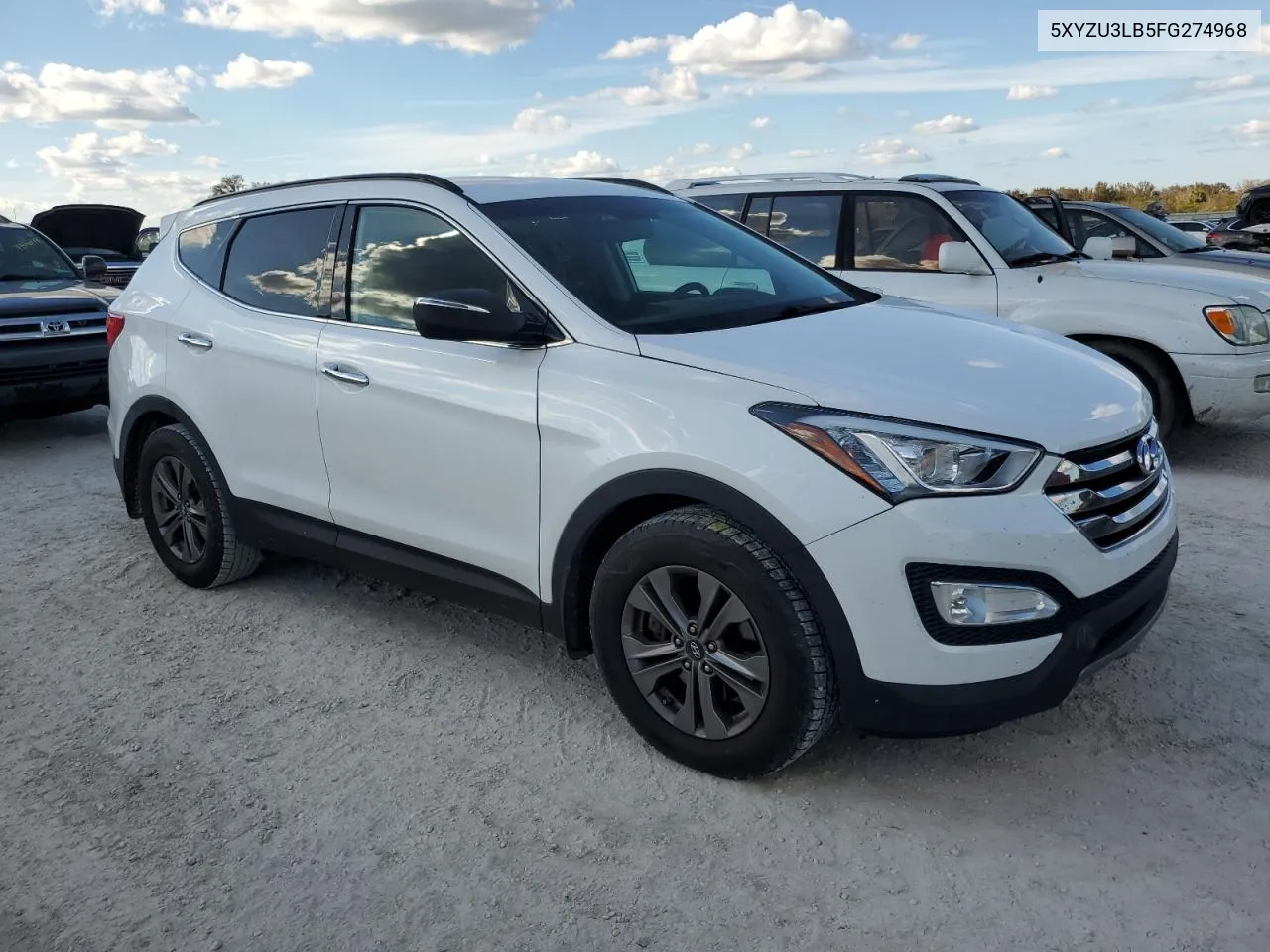 2015 Hyundai Santa Fe Sport VIN: 5XYZU3LB5FG274968 Lot: 77742654