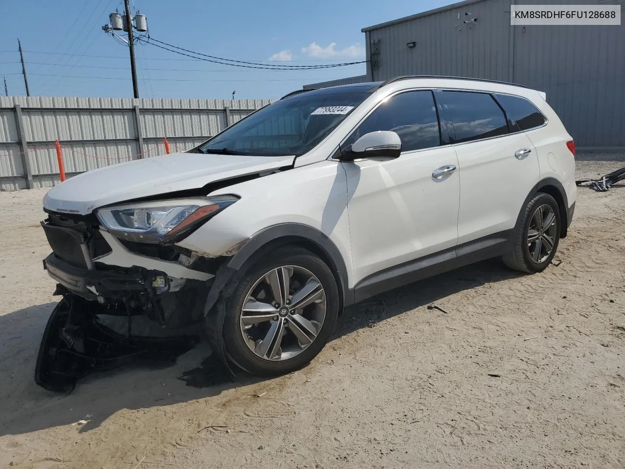 KM8SRDHF6FU128688 2015 Hyundai Santa Fe Gls