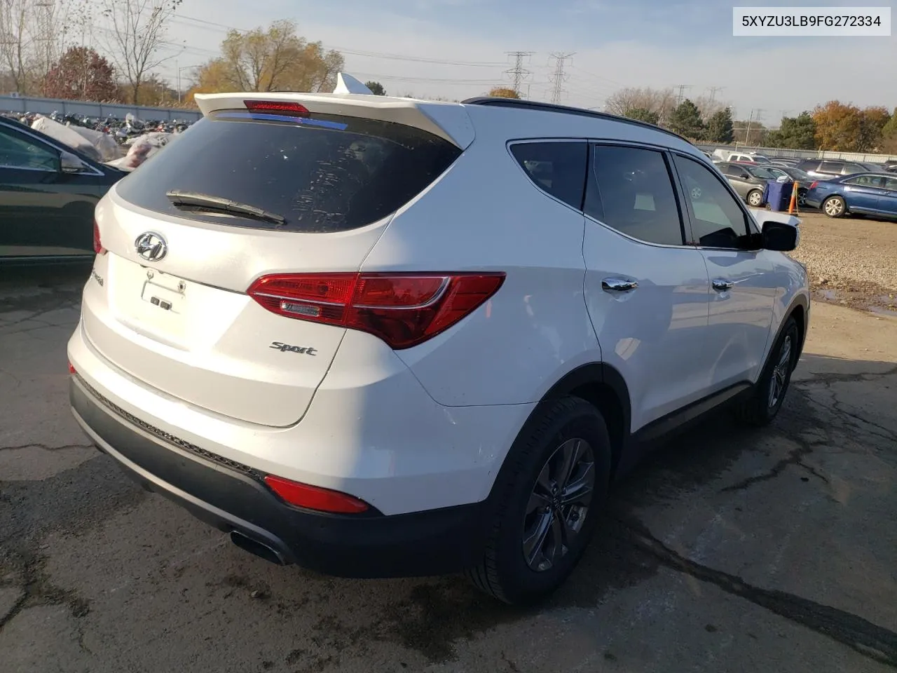 2015 Hyundai Santa Fe Sport VIN: 5XYZU3LB9FG272334 Lot: 78102994