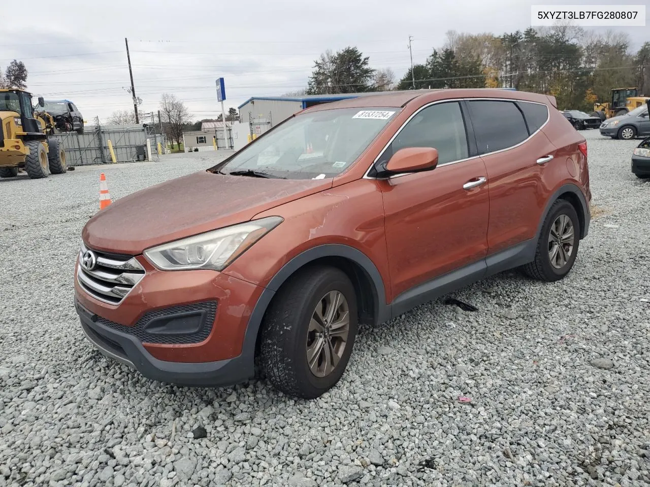 2015 Hyundai Santa Fe Sport VIN: 5XYZT3LB7FG280807 Lot: 81537254