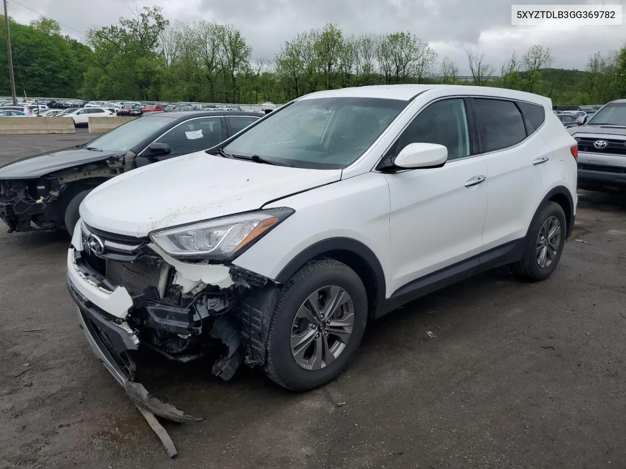 2016 Hyundai Santa Fe Sport VIN: 5XYZTDLB3GG369782 Lot: 53764764