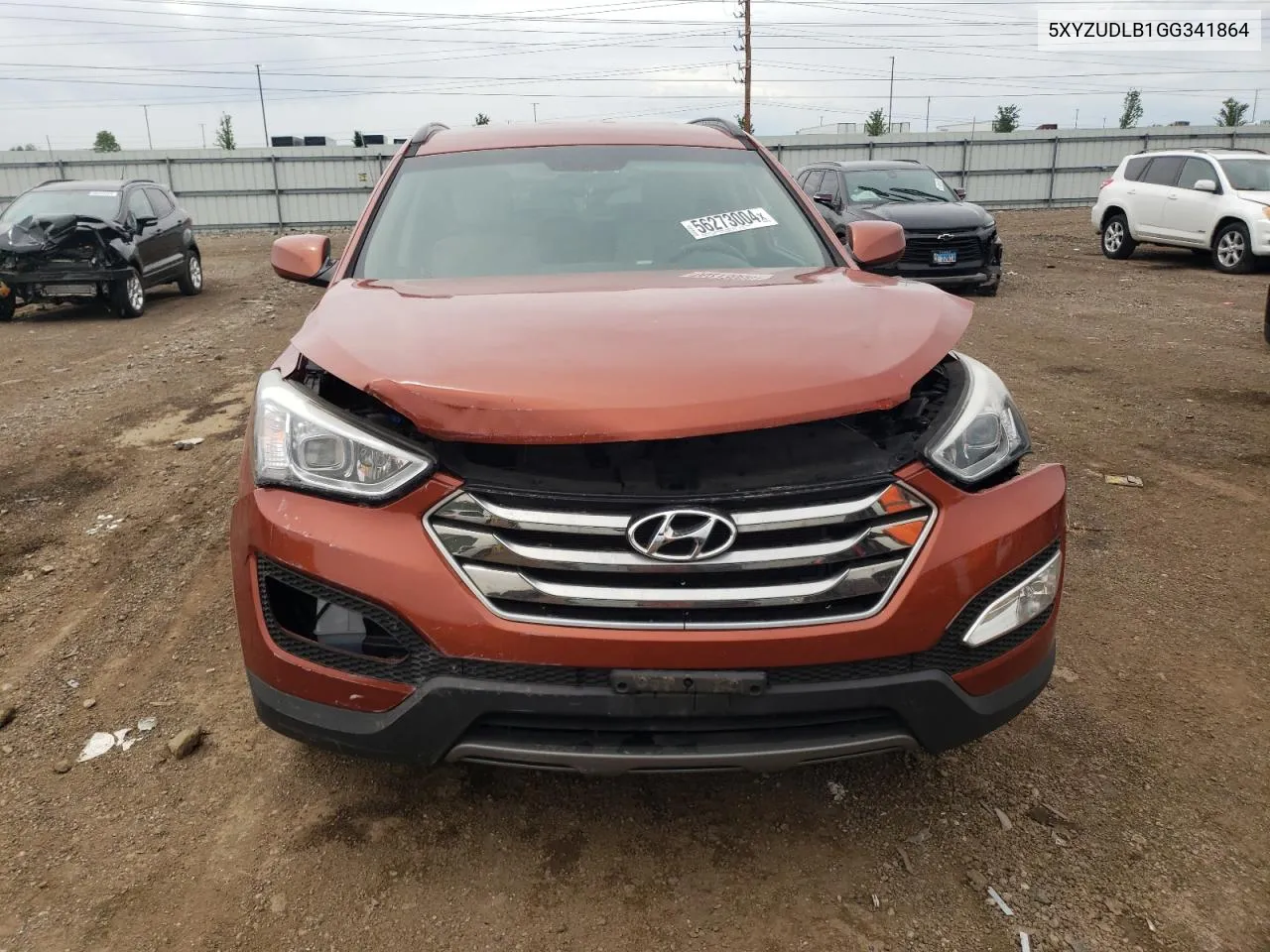 2016 Hyundai Santa Fe Sport VIN: 5XYZUDLB1GG341864 Lot: 56273004