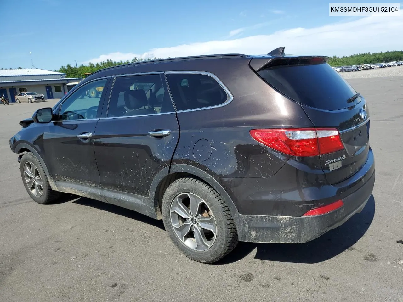 2016 Hyundai Santa Fe Se VIN: KM8SMDHF8GU152104 Lot: 58865454