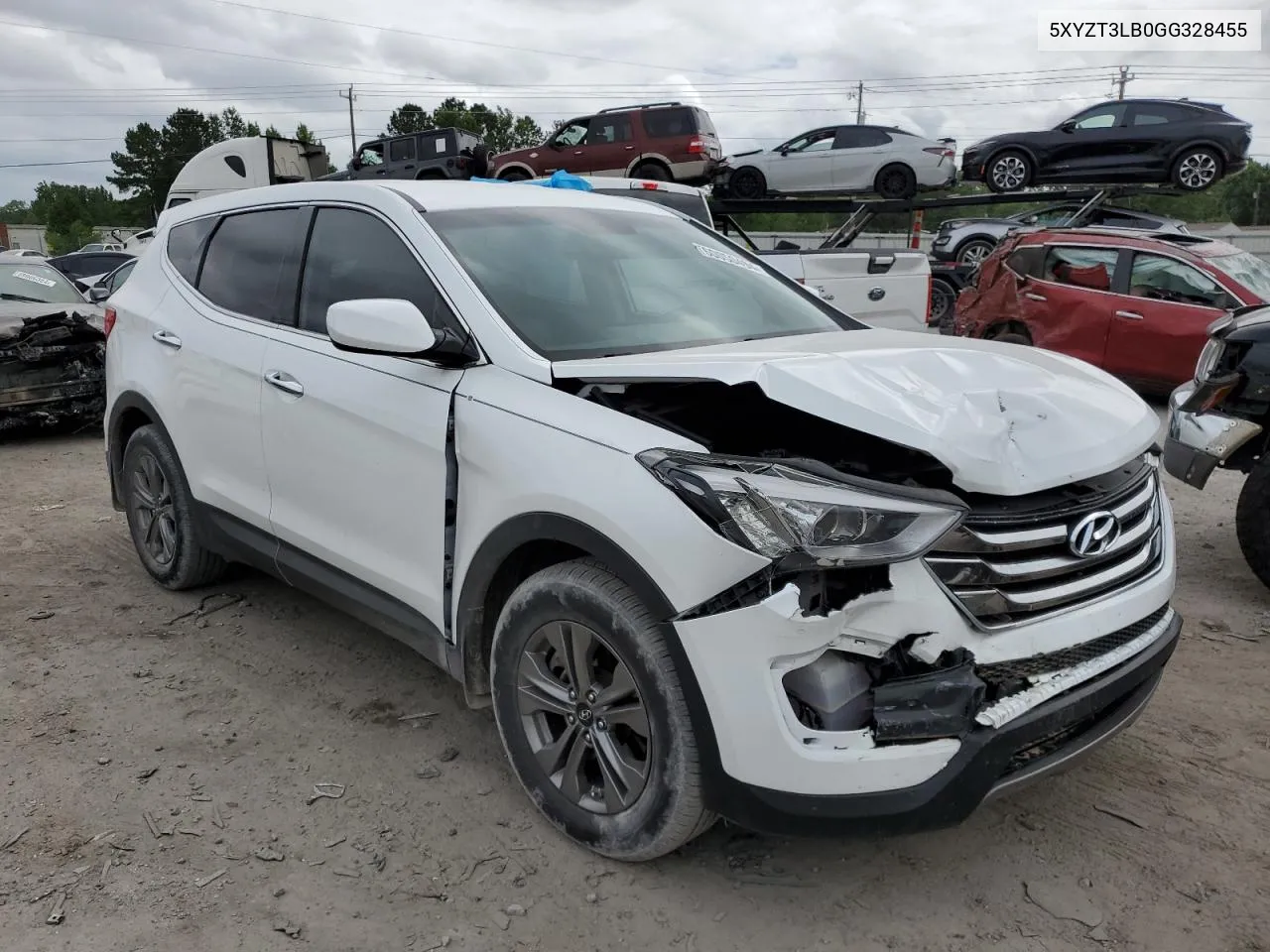 5XYZT3LB0GG328455 2016 Hyundai Santa Fe Sport