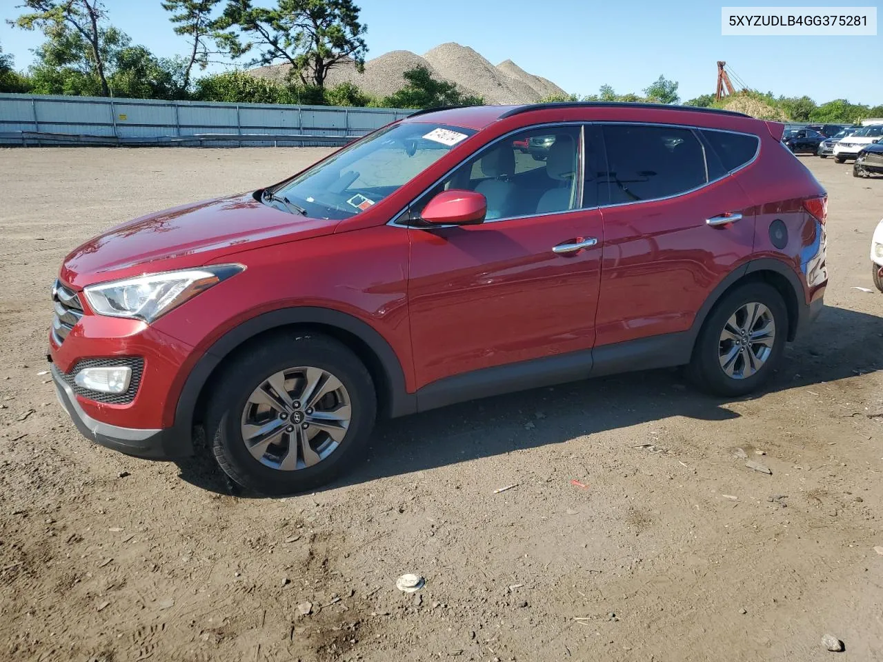 5XYZUDLB4GG375281 2016 Hyundai Santa Fe Sport