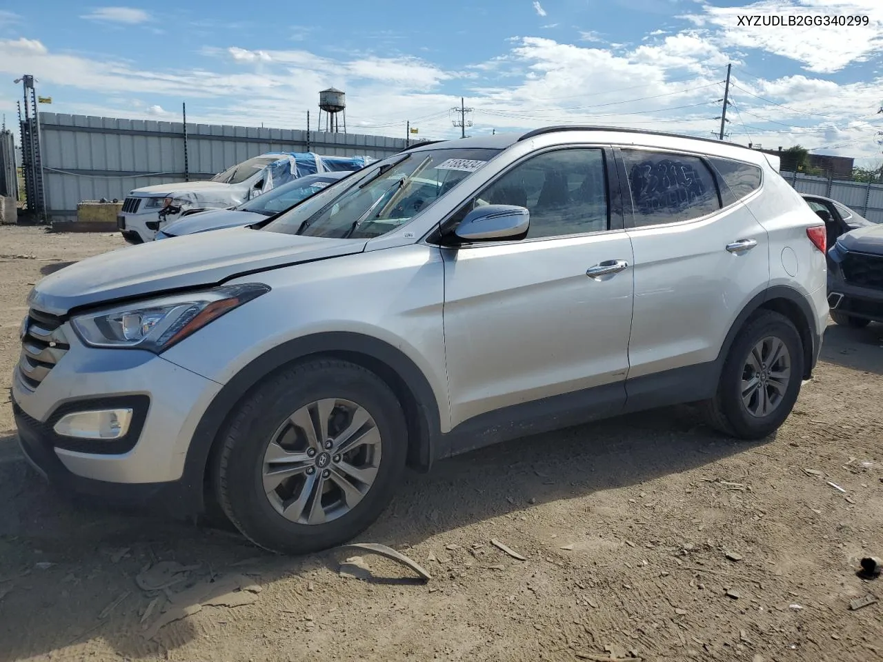 2016 Hyundai Santa Fe S VIN: XYZUDLB2GG340299 Lot: 61883434