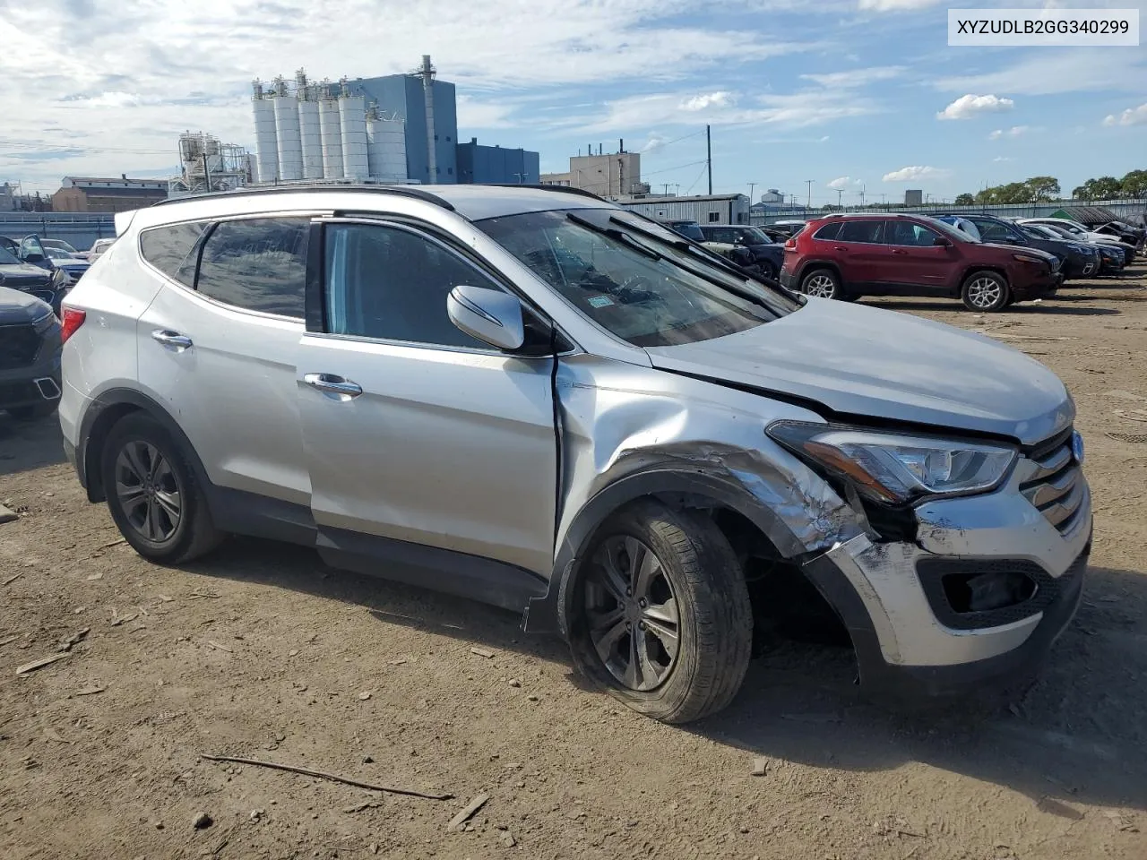 2016 Hyundai Santa Fe S VIN: XYZUDLB2GG340299 Lot: 61883434