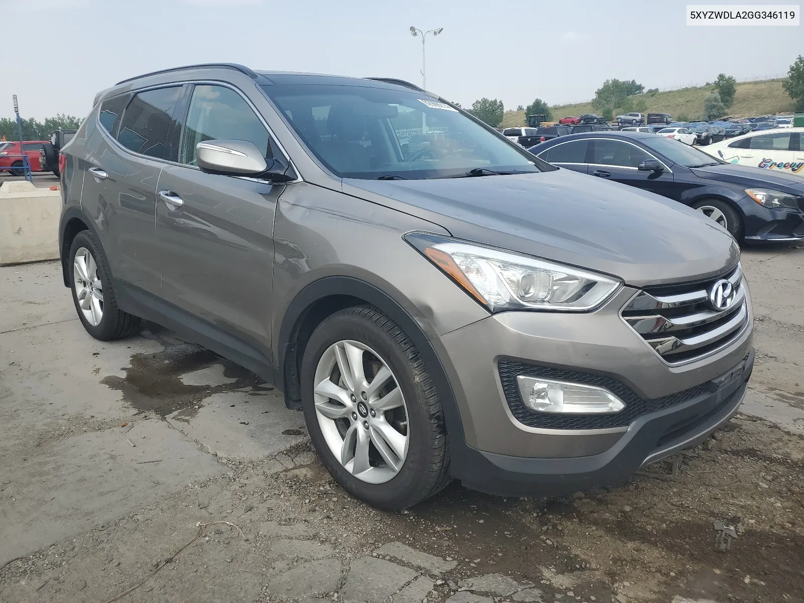 5XYZWDLA2GG346119 2016 Hyundai Santa Fe Sport