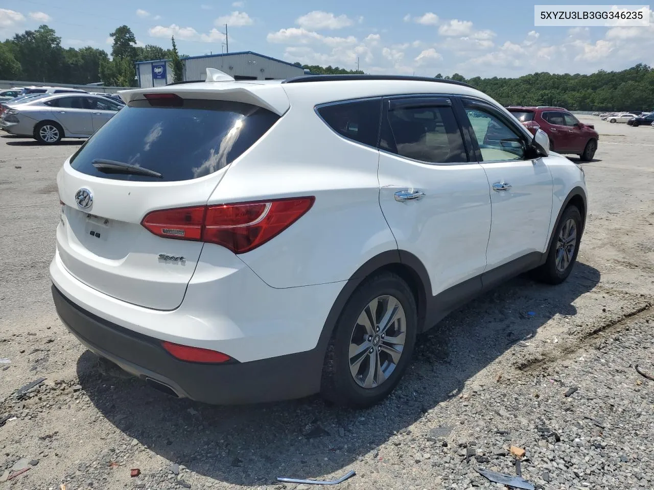 5XYZU3LB3GG346235 2016 Hyundai Santa Fe Sport