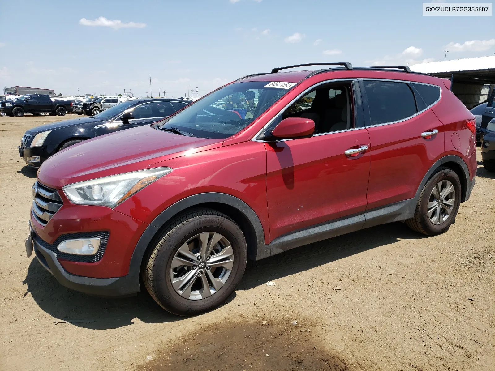 2016 Hyundai Santa Fe Sport VIN: 5XYZUDLB7GG355607 Lot: 64067564