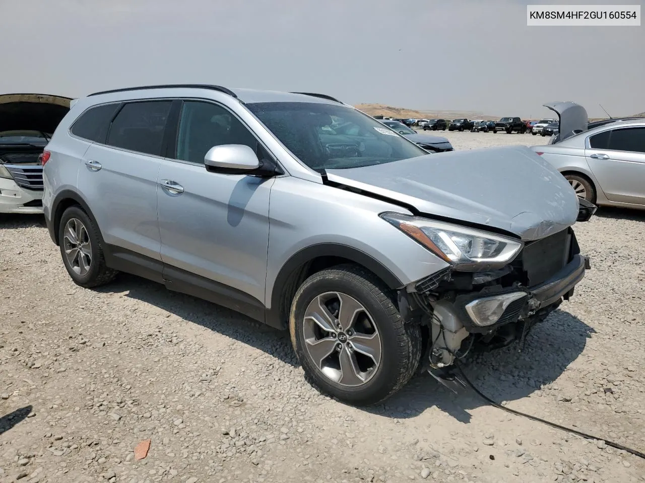 2016 Hyundai Santa Fe Se VIN: KM8SM4HF2GU160554 Lot: 65195584