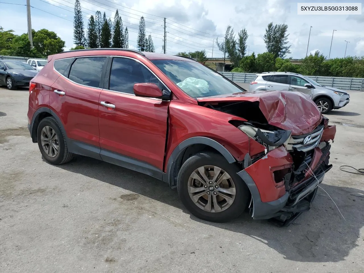 2016 Hyundai Santa Fe Sport VIN: 5XYZU3LB5GG313088 Lot: 66470084