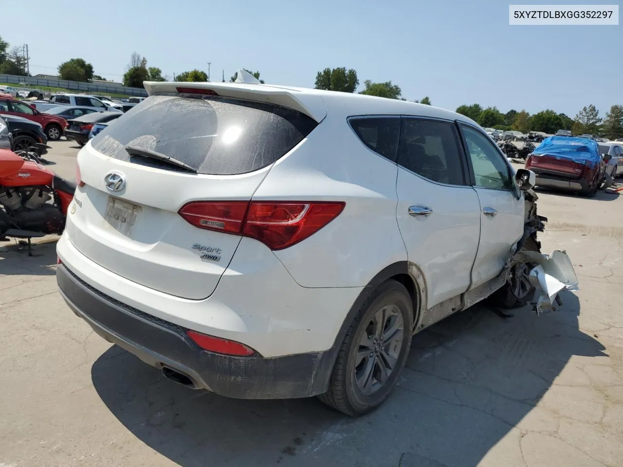 2016 Hyundai Santa Fe Sport VIN: 5XYZTDLBXGG352297 Lot: 66666644