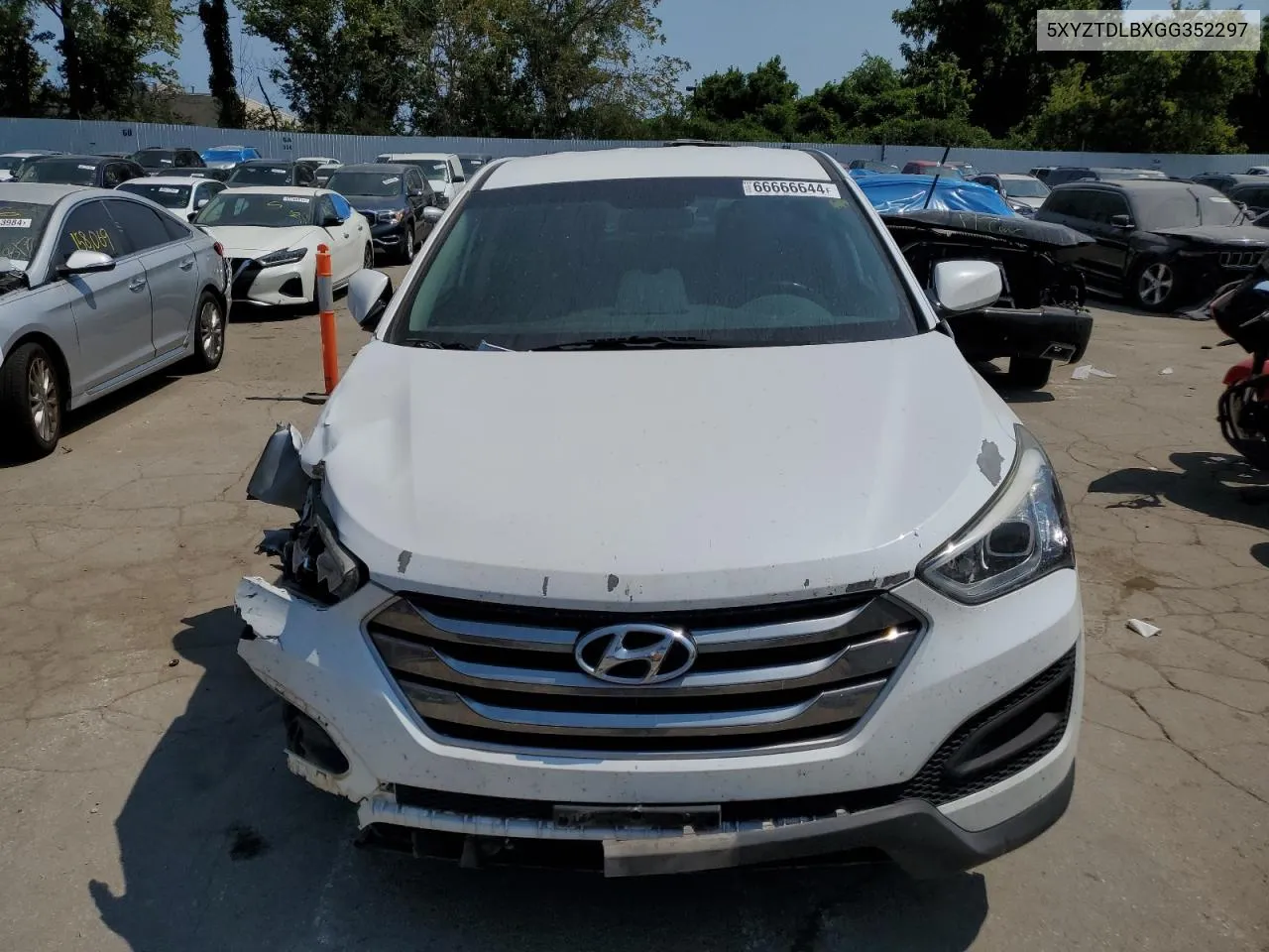 2016 Hyundai Santa Fe Sport VIN: 5XYZTDLBXGG352297 Lot: 66666644