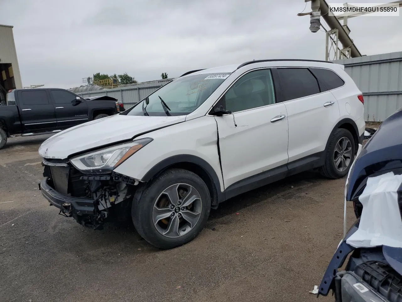 KM8SMDHF4GU155890 2016 Hyundai Santa Fe Se