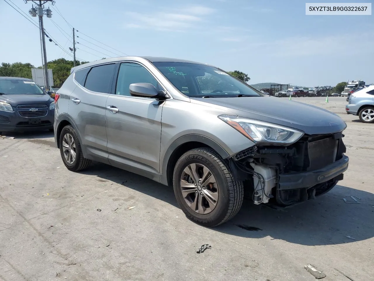 5XYZT3LB9GG322637 2016 Hyundai Santa Fe Sport