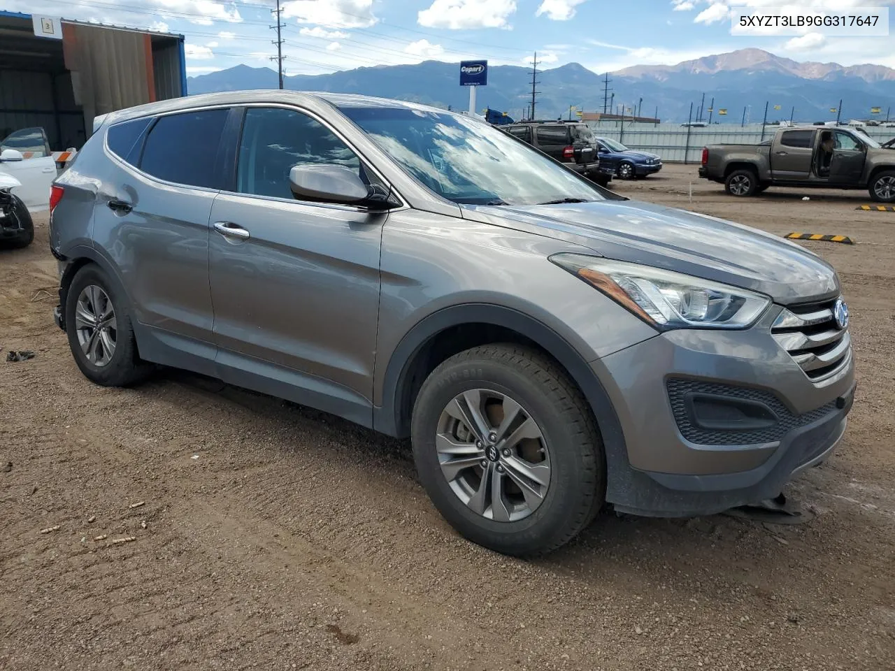 2016 Hyundai Santa Fe Sport VIN: 5XYZT3LB9GG317647 Lot: 68669034