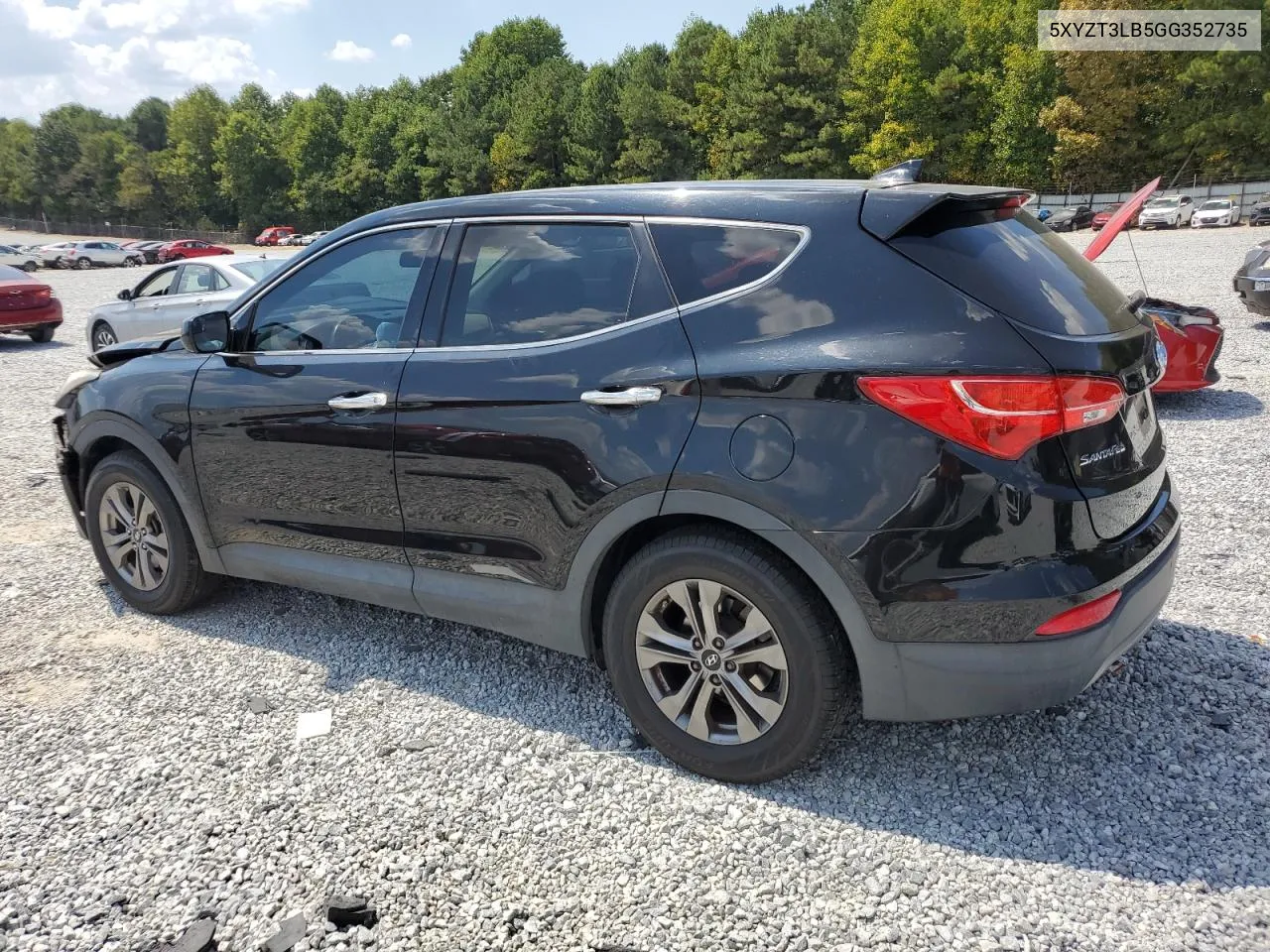 2016 Hyundai Santa Fe Sport VIN: 5XYZT3LB5GG352735 Lot: 68910434