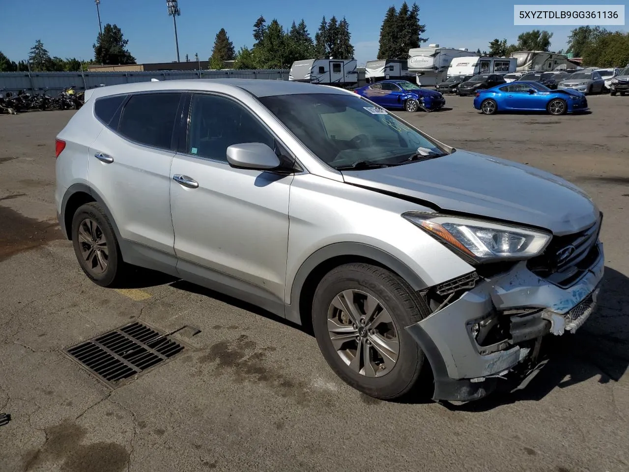 2016 Hyundai Santa Fe Sport VIN: 5XYZTDLB9GG361136 Lot: 69158494