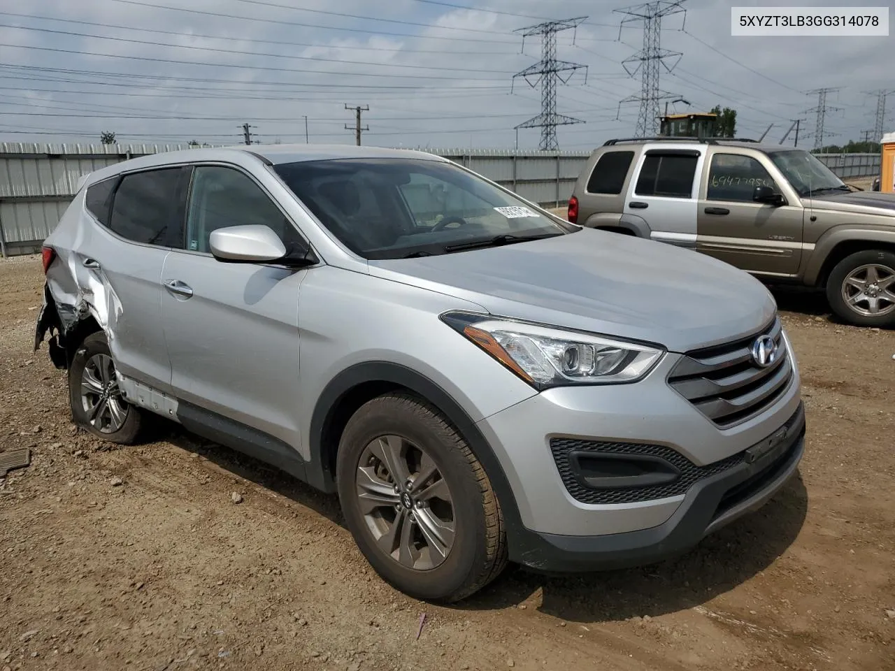 2016 Hyundai Santa Fe Sport VIN: 5XYZT3LB3GG314078 Lot: 69215714