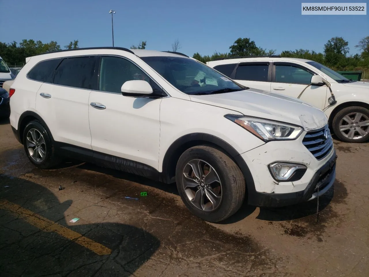 2016 Hyundai Santa Fe Se VIN: KM8SMDHF9GU153522 Lot: 69440134