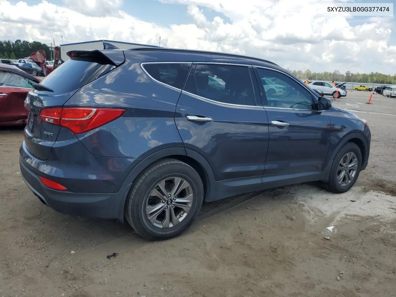 2016 Hyundai Santa Fe Sport VIN: 5XYZU3LB0GG377474 Lot: 69449504