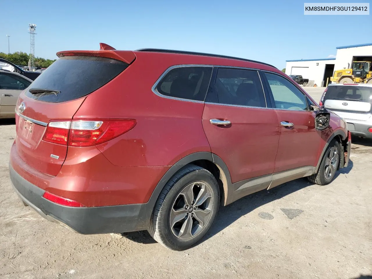 2016 Hyundai Santa Fe Se VIN: KM8SMDHF3GU129412 Lot: 69539384