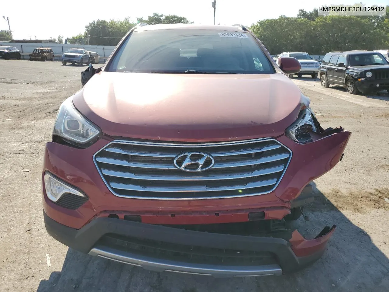 2016 Hyundai Santa Fe Se VIN: KM8SMDHF3GU129412 Lot: 69539384