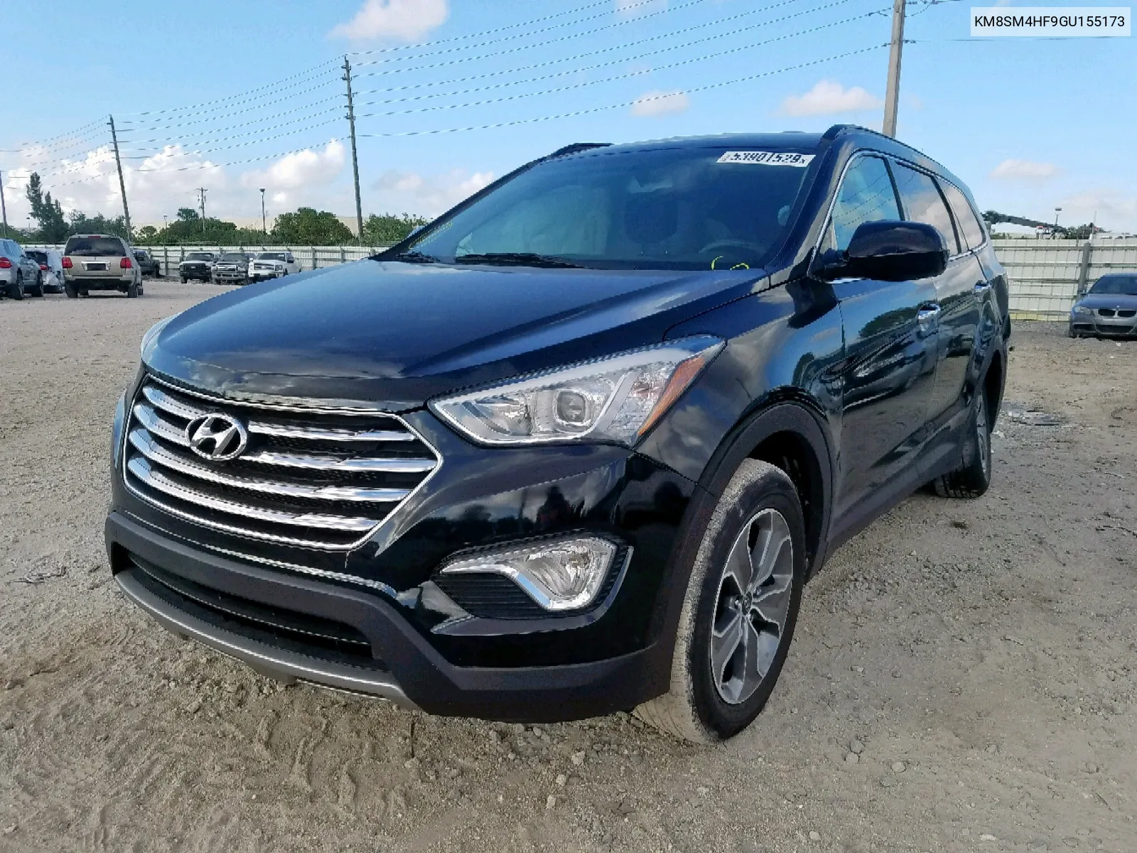 2016 Hyundai Santa Fe Se VIN: KM8SM4HF9GU155173 Lot: 70271704